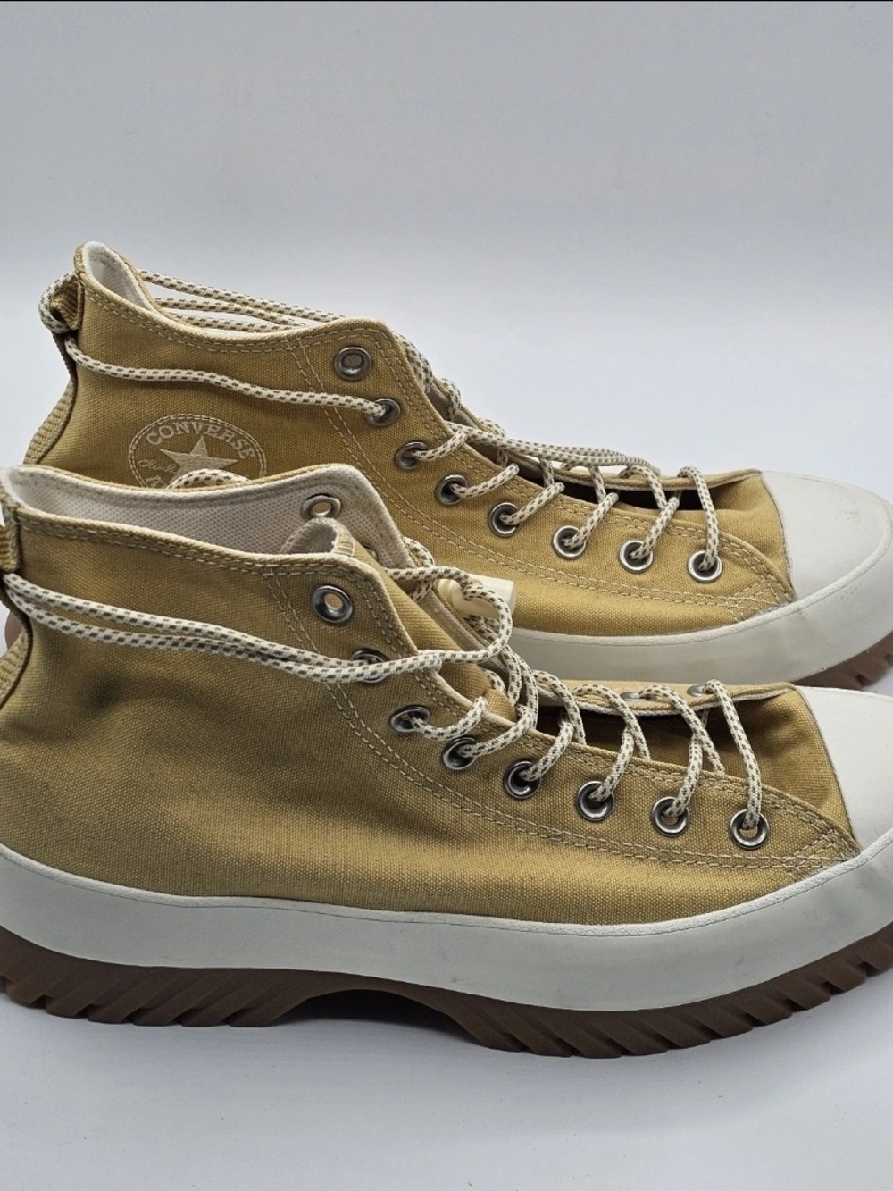 Converse All Star Lugged Hi Utility Unisex Men’s 10 Mustard Canvas Sneaker